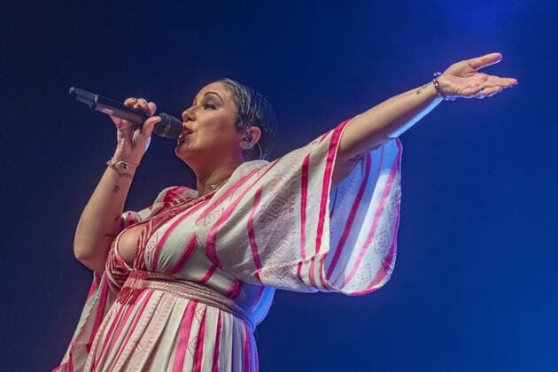 SÃO PAULO, SP - 21.11.2020: MARIA RITA SE APRESENTA NO TOM BRASIL - The singer Maria Rita performs in Tom Brasil, South Zone of São Paulo, with the show & 39;Samba da Maria& 39; on Saturday night (21). The presentation follows the new security protocols with a reduced audience and greater spacing between tables. x1996604x  YurixMurakami
