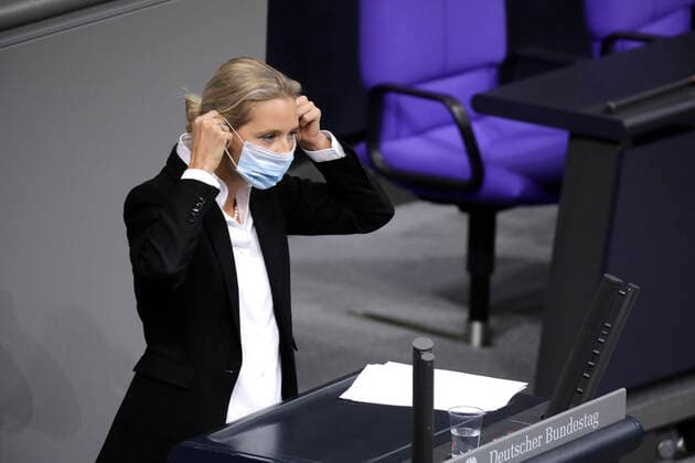 Alice Weidel, Co-Vorsitzende der AfD-Bundestagsfraktion, 195. Bundestagssitzung, DEU, Berlin, 26.11.2020