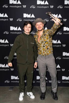 Lukas Graham backstage ved Danish Music Awards i Royal Arena loerdag den 28. november 2020. , Copyright: MartinxSylvestx cop300 spdk20201129-000103-L