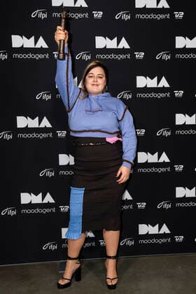 Sangerinden Jada vandt prisen som AArets Livenavn ved Danish Music Awards i Royal Arena loerdag den 28. november 2020. , Copyright: MartinxSylvestx cop300 spdk20201129-000758-L