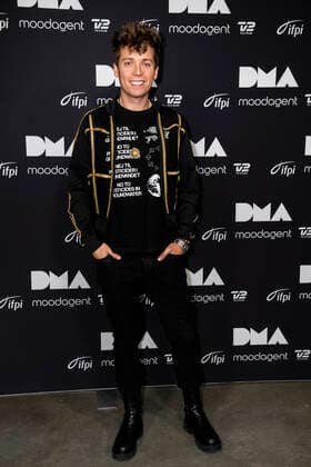 Mads Langer backstage ved Danish Music Awards i Royal Arena loerdag den 28. november 2020. , Copyright: MartinxSylvestx cop300 spdk20201129-001820-L