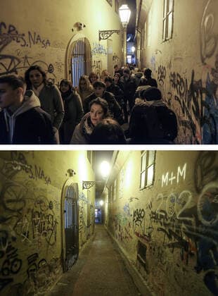 PXL_Combo of last year s and this year s Advent in Zagreb Combo of last year s and this year s Advent in Zagreb, Croatia on November 29, 2020. LukaxStanzl PIXSELL