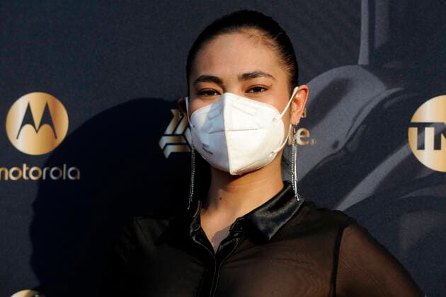 Mexico: The Smart Films 2020 Awards - Arrivals MEXICO CITY, MEXICO – NOVEMBER 29: Mabel Cadena poses for photos during the red carpet of the Smart Films Awards 2020 at Foro Aire Libre on November 29 2020 in Mexico City, Mexico. **World Rights ** Mexico City Mexico Mexico Copyright: MartinxGonzalez