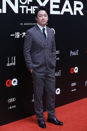 Chinese actor Pan Yueming shows up in grey suit at the red carpet for the GQ Men of The Year 2020, Shanghai, China, 4 December 2020.