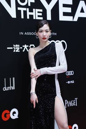 Chinese singer, actress and entertainer Wang Feifei, known professionally as Fei, shows up in black dress, showing off her beauty and great body shape, at the red carpet for the GQ Men of The Year 2020, Shanghai, China, 4 December 2020.