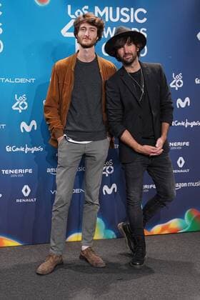 David Otero at photocall for 40 Principales awards in Madrid on Saturday 05 December 2020 Cordon Press