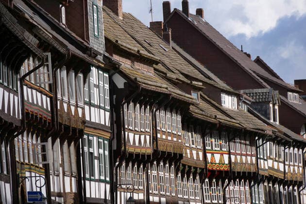 Einbeck Stadtansichten im Landkreis-Nordheim in Niedersachsen. Fachwerkhaeuser in der Altstadt. Einbeck