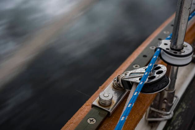 Sailing Winches and Gear on Deck Bellingham, WA, United States CR_RISE201202B-575703-01