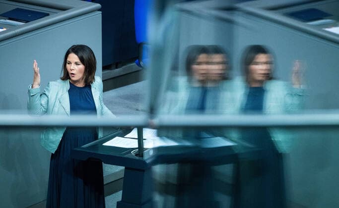 Annalena Baerbock, Bundesvorsitzende von Buendnis 90 Die Grünen am 09.12.2020 im Bundestag in Berlin. Foto: bildgehege Bundestag Generaldebatte Haushalt