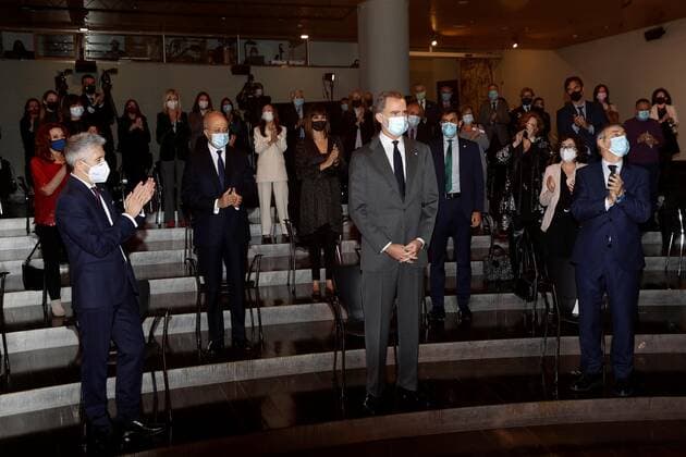 Spain s King Felipe VI (C) chairs the 17th Victims of Terrorism Foundation awarding ceremony in Madrid, Spain, 16 December 2020. 17th Victims of Terrorism Foundation Awards !ACHTUNG: NUR REDAKTIONELLE NUTZUNG!  Copyright: xChemaxMoyax GRAF6588 20201216-637437288088630287
