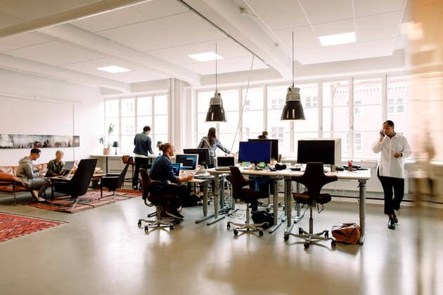 Male and female entrepreneurs working in creative office , model released, property released Copyright: xMaskotx , MA73589