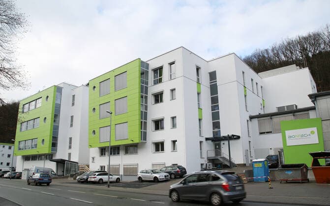 18.12.2020, BioNTech Werk in Idar-Oberstein, Rheinland-Pfalz, Ein Firmensitz des Impfstoff-Herstellers. 18.12.2020, BioNTech Werk in Idar-Oberstein 18.12.2020, BioNTech Werk in Idar-Oberstein