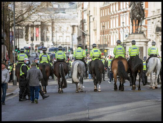 . 19 12 2020. London, United Kingdom. Anti Lockdown Protest London. Protest against measures to combat the spread of Covid19 at Parliament Square.  xMartynxWheatleyx xi-Imagesx IIM-21924-0016