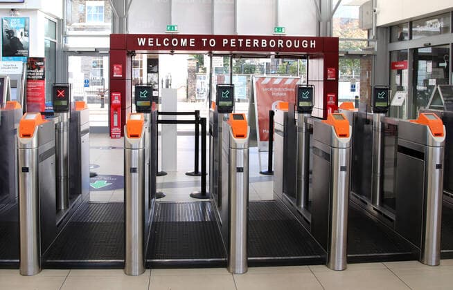 Peterborough train station is very quiet today, (Sunday Dec 20), after it was announced by Prime Minister Boris Johnson that Peterborough, along with London and the South East, will be placed into the new highest level of Coronavirus restrictions, Tier 4 - Very High. This includes essential travel only. It was placed in Tier 3 for only 24 hours before this new move by the Government. 