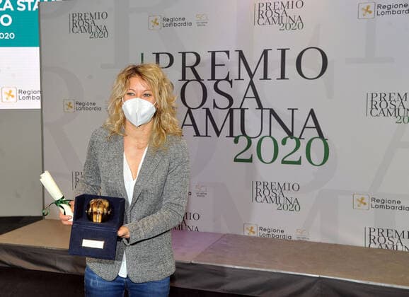 foto ipp clemente marmorino milano 21 12 2020 premio rosa camuna 2020 nella foto annalisa malara, l anestesista dell ospedale di Codogno che per prima scoprÃ¬ la presenza del Covid in Italia premio rosa camuna