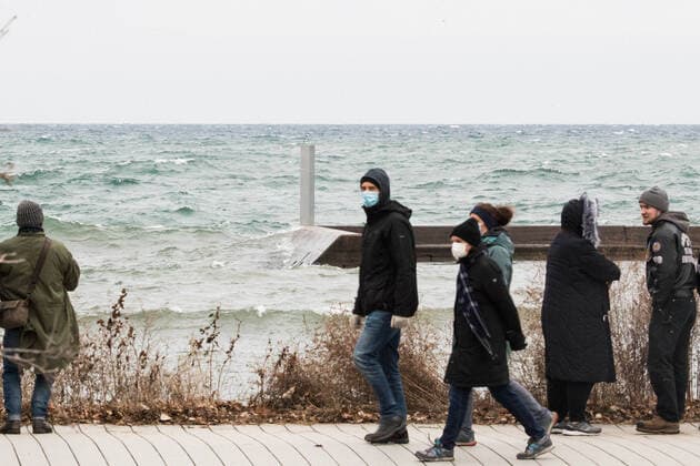 January 1, 2021, Toronto, Ontario, Canada: A second mysterious metal monolith appears on a breakwall on Torontos shoreline New Years Day. The structure was anonymously and strategically placed in direct line of sight of the first column. Toronto Canada - ZUMAs109 20210101_zaf_s109_006 Copyright: xChristopherxDrostx