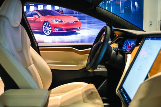 SHANGHAI, CHINA - JANUARY 04: A Model X vehicle is seen at a Tesla flagship store on January 4, 2021 in Shanghai, China.  Copyright: xVCGx CFP111312773231