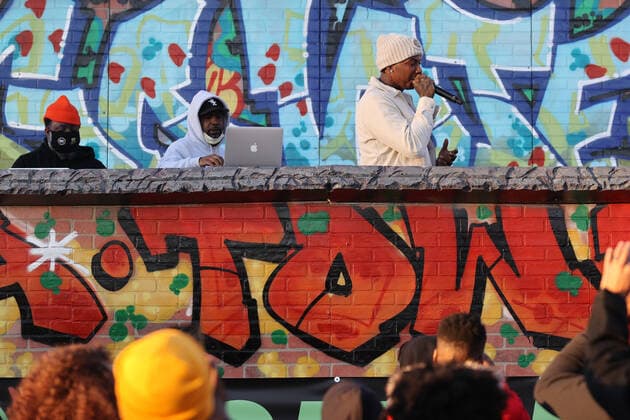 ATLANTA, GA - JANUARY 5: Moneybagg Yo performs at Joy To The Polls Pop-up concert during the Georgia Senate runoff at the Dunbar Neighborhood Centre in Atlanta, Georgia on January 5, 2021. Copyright: xmpi34 MediaPunchx