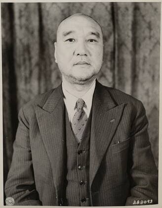 Sato KenRyo (1895 - 1975), Lieutenant General of the Army Sato KenRyo (1895 - 1975), Lieutenant General of the Army. On April 20, 1942, he was appointed Director of the Military Affairs Bureau of the Ministry of the Army, the highest staff member of the Minister of the Army regarding military administration. At the end of the war in August 1945. Sato became the youngest A-class war criminal and appeared in the International Military Tribunal for the Far East Copyright: WorldxHistoryxArchive 917_05_WHA_153_0969