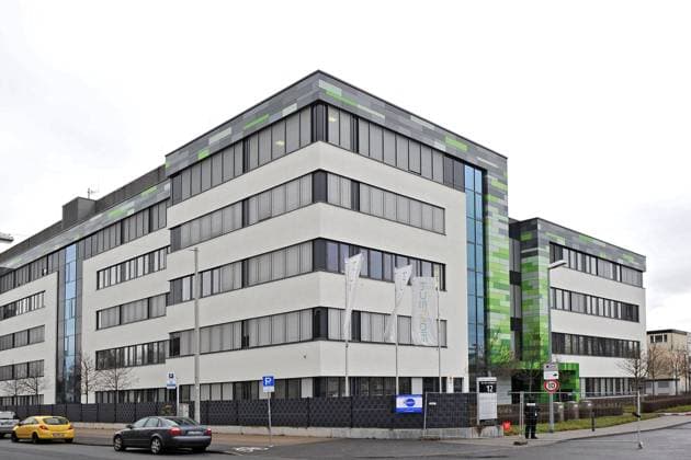 BioNTech SE. Unternehmenssitz der BioNTech SE An der Goldgrube 12 , Mainz. 20210106MWI26576