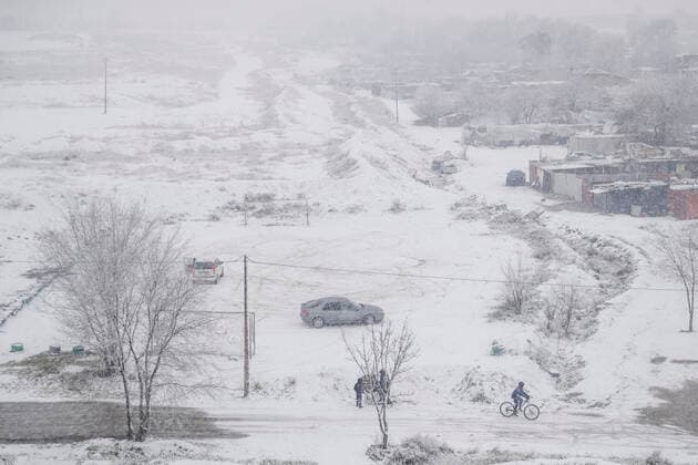 January 7, 2021, Madrid, Spain: Snowy on January 7 in sector 6 of CaoÂ±ada Real where they have been without electricity in their homes for more than 4 months. La CaoÂ±ada Real is a shanty town in the outskirts of Madrid, in sectors V and VI that are the most punished, for more than 4 months without electricity, facing very complicated weather situations such as the storm Filomena. Madrid Spain - ZUMAd159 20210107_zia_d159_051 Copyright: xIndirax