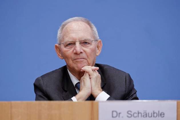 13.01.2021, Berlin, Deutschland - Pressekonferenz: Buergerrat - Deutschlands Rolle in der Welt - unter der Schirmherrschaft des Bundestagspraesidenten. Foto: Bundestagspraesident Dr. Wolfgang Schaeuble, CDU, Schirmherr des Buergerrats. *** 13 01 2021, Berlin, Germany Press Conference Civic Council Germanys Role in the World under the Patronage of the President of the Bundestag Photo Bundestag President Dr Wolfgang Schaeuble, CDU, Patron of the Civic Council