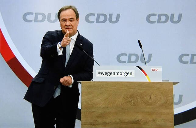 Deutschland, Berlin , 16.01.2021 CDU-Parteitag Foto: Armin Laschet bei seiner Rede CDU-Parteitag