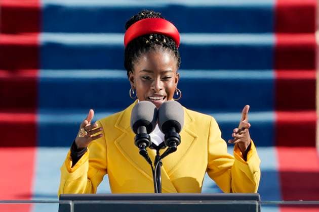IMAGO ICONS: Amanda Gorman January 20, 2021 - Washington, DC, United States: American poet Amanda Gorman reads a poem during the 59th Presidential Inauguration at the U.S. Capitol in Washington, Wednesday, Jan. 20, 2021. (Patrick Semansky - Pool CNP Polaris) LagenciaEP 01 20 2021 Washington Washington Spain Copyright: xLagenciaEPx 3527985