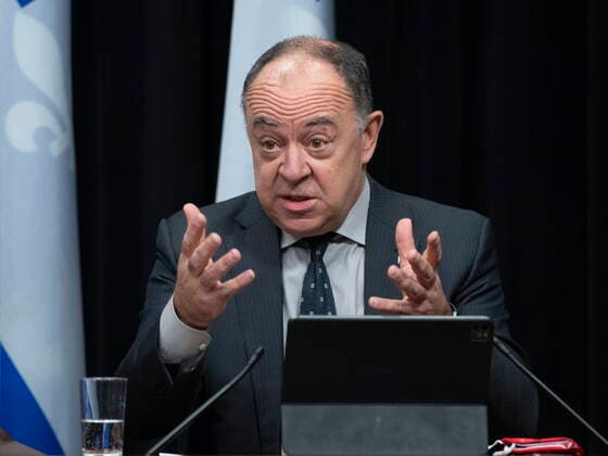 January 21, 2021, Quebec, PQ, Canada: Quebec Health Minister Christian Dube responds to reporters questions during a news conference on the COVID-19 pandemic, Thursday, January 21, 2021 at the legislature in Quebec City. Quebec Canada  - ZUMAc35_ 20210121_zaf_c35_036 Copyright: xJacquesxBoissinotx