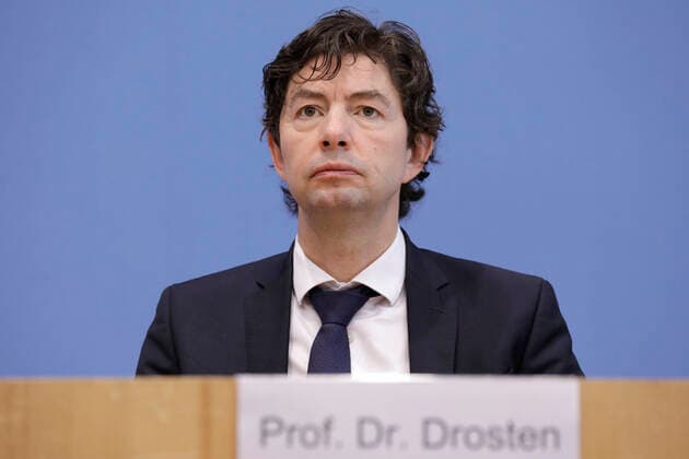 Prof. Christian Drosten, Direktor Institut fuer Virologie, Charite Berlin, PK zu - Die Corona-Lage im Lockdown, DEU, Berlin, 22.01.2021