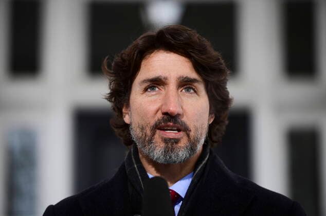 News Bilder des Tages January 22, 2021, Ottawa, on, Canada: Prime Minister Justin Trudeau holds a press conference at Rideau Cottage in Ottawa on Friday, Jan. 22, 2021. Ottawa Canada  - ZUMAc35_ 20210122_zaf_c35_005 Copyright: xSeanxKilpatrickx