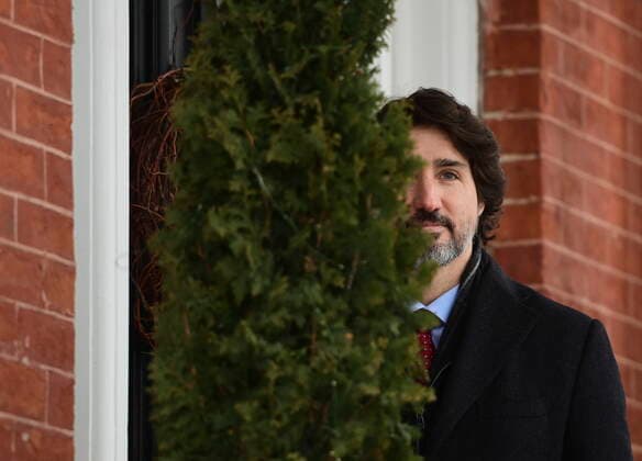 January 22, 2021, Ottawa, on, Canada: Prime Minister Justin Trudeau holds a press conference at Rideau Cottage in Ottawa on Friday, Jan. 22, 2021. Ottawa Canada  - ZUMAc35_ 20210122_zaf_c35_012 Copyright: xSeanxKilpatrickx