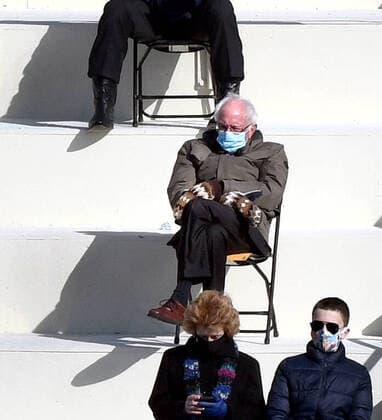 Bilder des Jahres 2021, News 01 Januar News Themen der Woche KW03 January 20, 2021, Washington, DC, USA: Senator BERNIE SANDERS attends the Inauguration ceremony for President Joe Biden and Vice President Kamala Harris at the U.S. Capitol in Washington DC on January 20, 2021. Washington USA - ZUMAg208 20210120_zap_g208_217 Copyright: xCarolxGuzyx