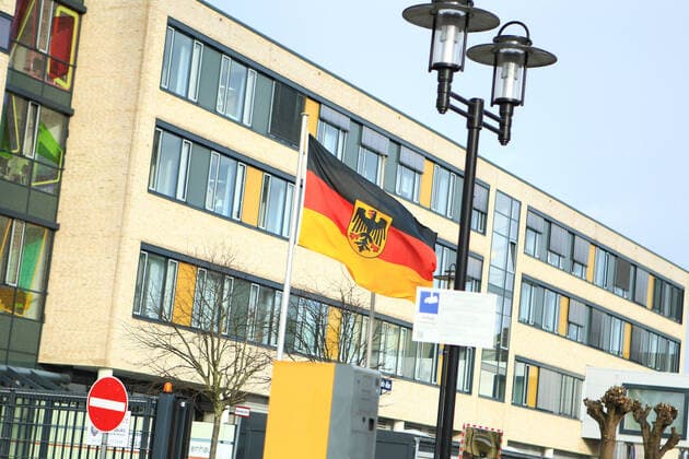 Das Bundeswehrkrankenhaus in Hamburg-Wandsbek. Wandsbek Hamburg