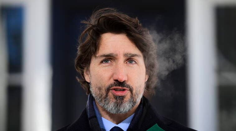 January 29, 2021, Ottawa, on, Canada: Prime Minister Justin Trudeau holds a press conference at Rideau Cottage in Ottawa on Friday, Jan. 29, 2021., to provide an update on the COVID-19 pandemic. Ottawa Canada  - ZUMAc35_ 20210129_zaf_c35_032 Copyright: xSeanxKilpatrickx