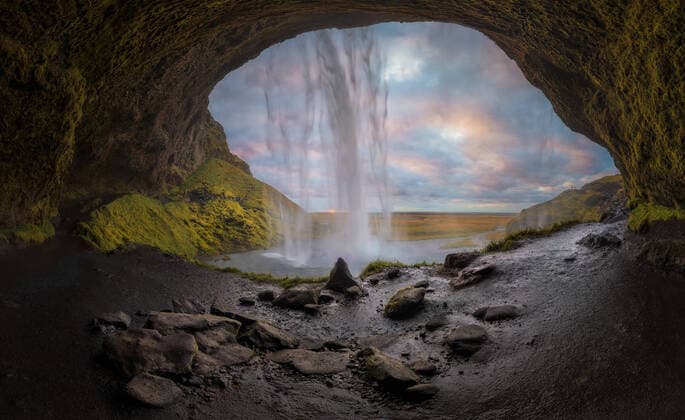 Seljalandsfoss is the closest thing to a water roller coaster Reykjavík, Iceland CR_FDECQV210115-616001-01
