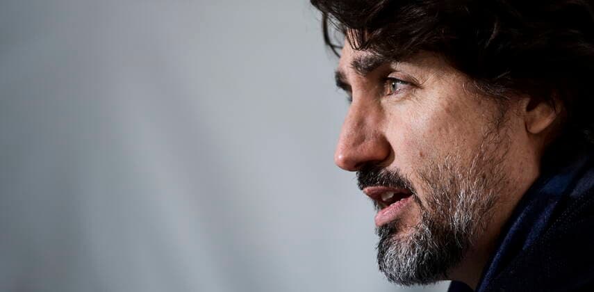 Kanada, Justin Trudeau Pressekonferenz in Ottawa February 2, 2021, Ottawa, on, Canada: Prime Minister Justin Trudeau holds a press conference at Rideau Cottage in Ottawa on Tuesday, Feb. 2, 2021., to provide an update on the COVID-19 pandemic. Ottawa Canada  - ZUMAc35_ 20210202_zaf_c35_009 Copyright: xSeanxKilpatrickx