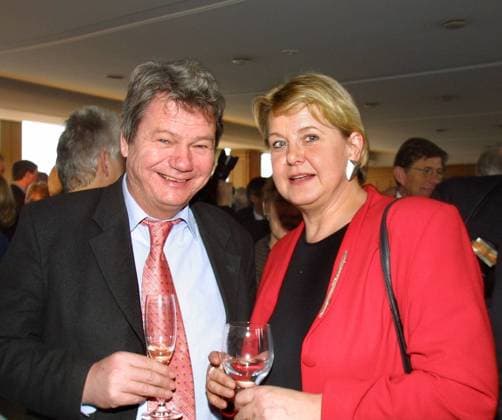Copyright: IMAGO. Herrmann Thema: Berliner Neujahrsempfang des Axel Springer Verlages in Berlin: Wolfgang Wieland und Marianne Birthler *** Copyright IMAGO Herrmann Topic Berlin New Years reception of Axel Springer Verlag in Berlin Wolfgang Wieland and Marianne Birthler Copyright: xEventpressxHerrmannx