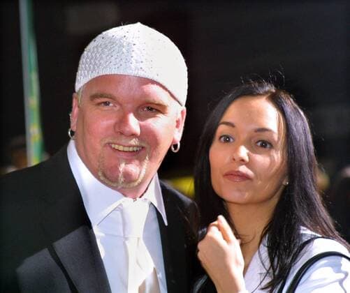 Echo 2002 Copyright: IMAGO. Herrmann : Thema: Verleihung des Deutschen Schallplattenpreises Echo 2002 im ICC Berlin. Ankunft der Stars auf dem Roten Teppich mit: DJ Ötzi ( Gerry Friedle mit Ehefrau Frau Sonja ) Copyright: xEventpressxHerrmannx