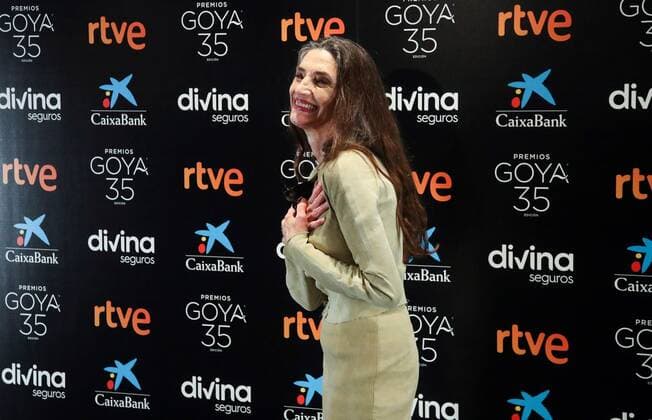 Spanish actress Angela Molina poses for the photographers during a press conference held at Academy of Motion Picture Arts and Sciences headquarters in Madrid, Spain, 08 February 2021. Molina will receive the Goya Honorary Award during the Goya Awarding Ceremony that will be held in Malaga next 06 March. Spanish actress Angela Molina is awarded Honorary Goya Award !ACHTUNG: NUR REDAKTIONELLE NUTZUNG!  Copyright: xDavidxFernandezx GRAF4164 20210208-637483818136912890