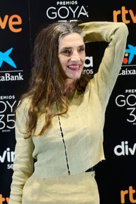February 8, 2021, Madrid, Madrid, Spain: Angela Molina attends a press conference for her Honorary Goya Award at Academia de Cine on February 8, 2021 in Madrid, Spain Madrid Spain - ZUMAg15_ 20210208_zaf_g15_021 Copyright: xJackxAbuinx