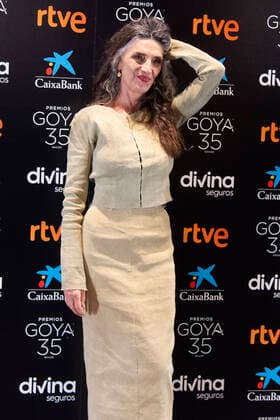 Angela Molina bei einem Photocall anlässlich der Verleihung des Ehren-Goya bei den anstehenden 35. Goya Awards Premios Goya 2021 in der Academia de las Artes y las Ciencias Cinematograficas. Madrid, 08.02.2021 Angela Molina