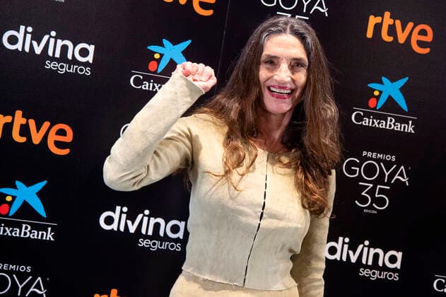 Angela Molina bei einem Photocall anlässlich der Verleihung des Ehren-Goya bei den anstehenden 35. Goya Awards Premios Goya 2021 in der Academia de las Artes y las Ciencias Cinematograficas. Madrid, 08.02.2021 Angela Molina