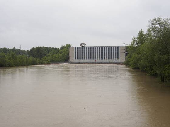 st.pantaleon, austria 03 june 2013, big flood at the danube river *** st. pantaleon, österreich 03. juni 2013, großes hochwasser an der donau Copyright: xWWW.SIMI.ATx