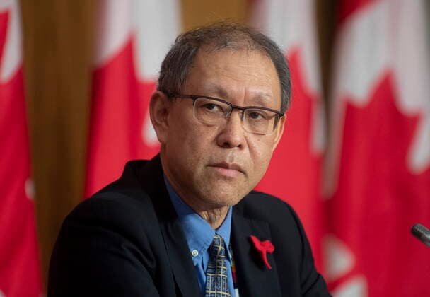 February 10, 2021, Ottawa, on, Canada: Indigenous Services Minister Chie?f Medical Officer of Public Health Tom Wong listens to a speaker respond to a question during a news conference, Wednesday, February 10, 2021 in Ottawa. Ottawa Canada  - ZUMAc35_ 20210210_zaf_c35_010 Copyright: xAdrianxWyldx