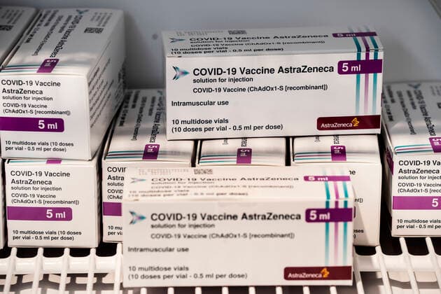AstraZeneca vaccine i Bella Center , torsdag den 11. februar 2021. , Copenhagen Denmark