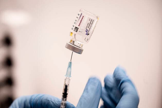 AstraZeneca vaccine i Bella Center , torsdag den 11. februar 2021. , Copenhagen Denmark