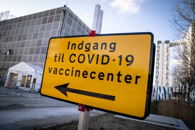 AstraZeneca vaccine i Bella Center , torsdag den 11. februar 2021. , Copenhagen Denmark