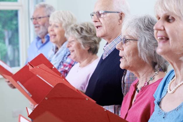 Group Of Seniors Singing In Choir Together ,model released, Symbolfoto ,property released Copyright: xHighwaystarz LOOPxIMAGESx HSZ09719RF15056