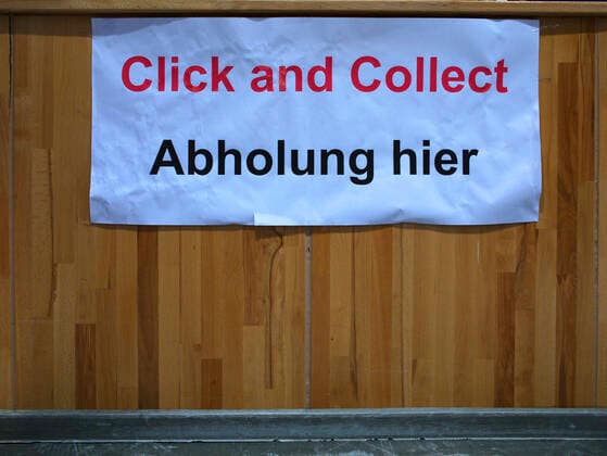Harter Lockdown, Geschlossene Einzelhändler, Click and Collect, Stuttgart, Baden-Württemberg, Deutschland Einzelhandel Corona